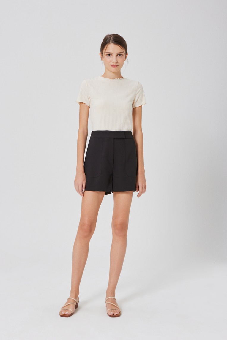 [Online Exclusive] Ribbed Knit Tee