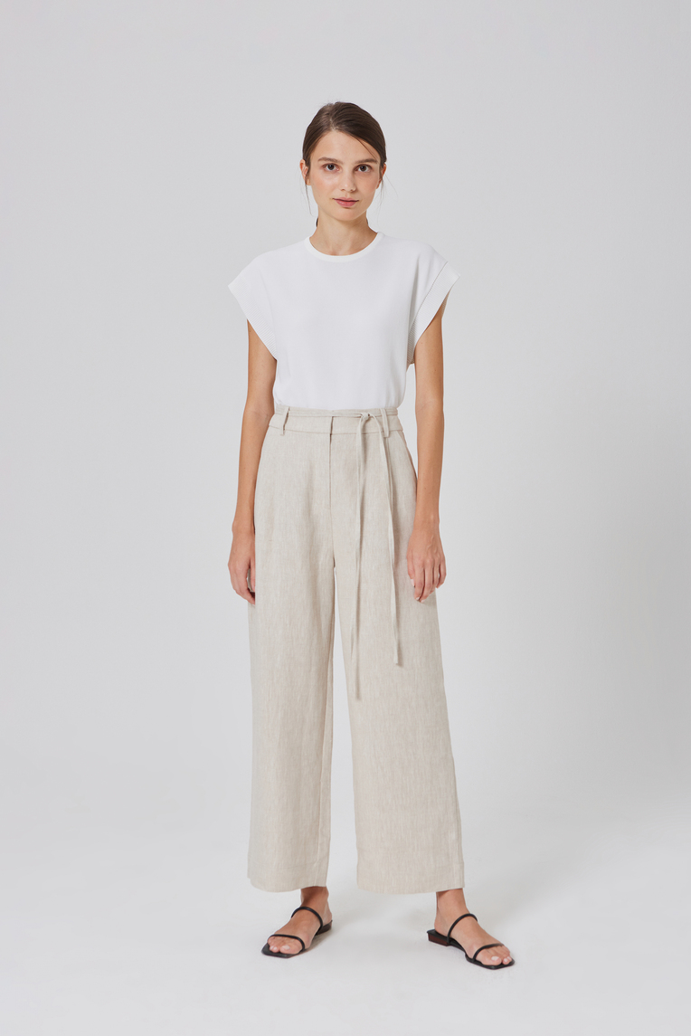 Linen Belted Pants