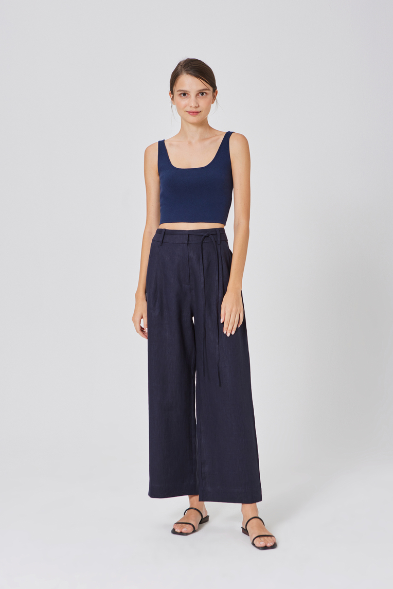 Linen Belted Pants