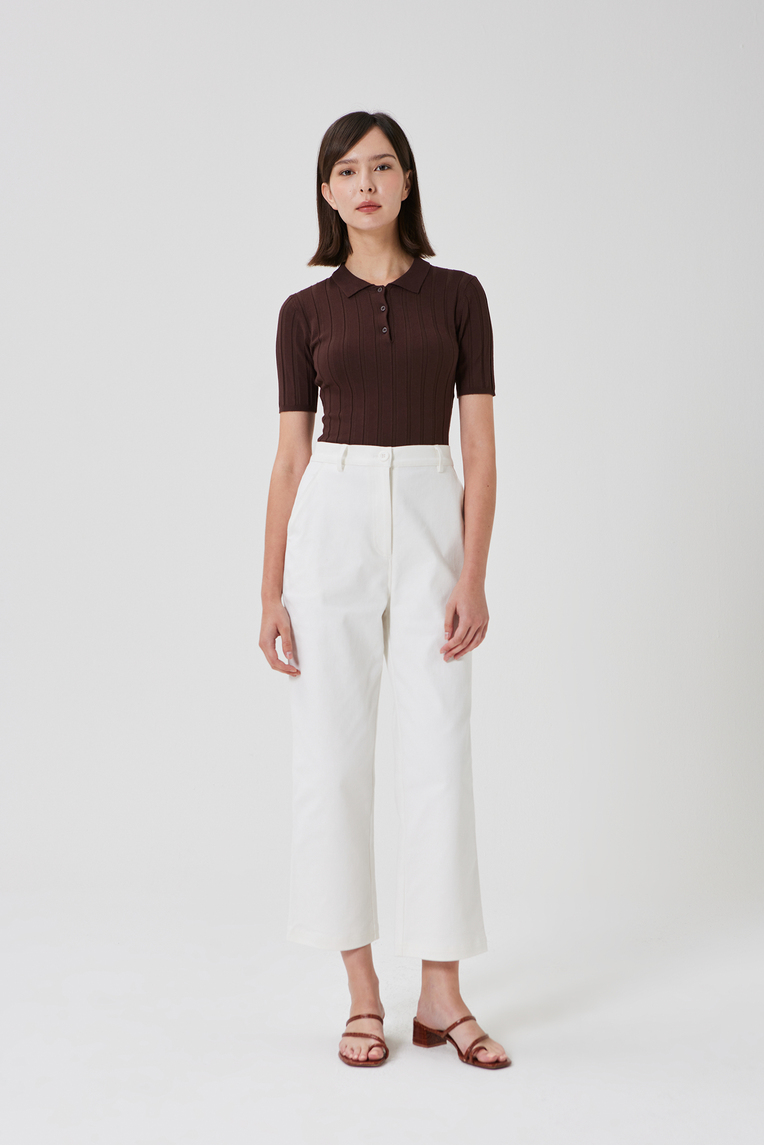 Soft Ribbed Knit Polo