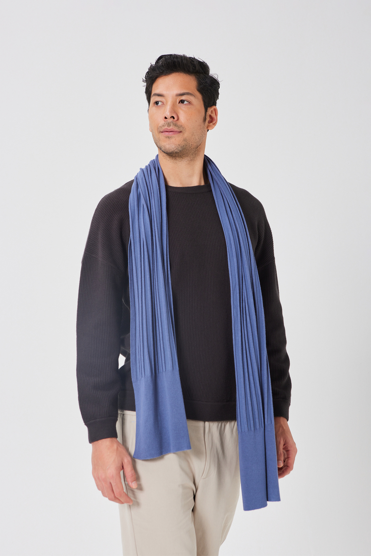 Soft Ribbed Knit Scarf