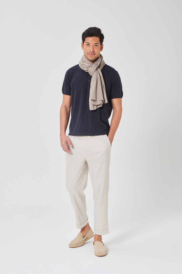 Soft Ribbed Knit Scarf