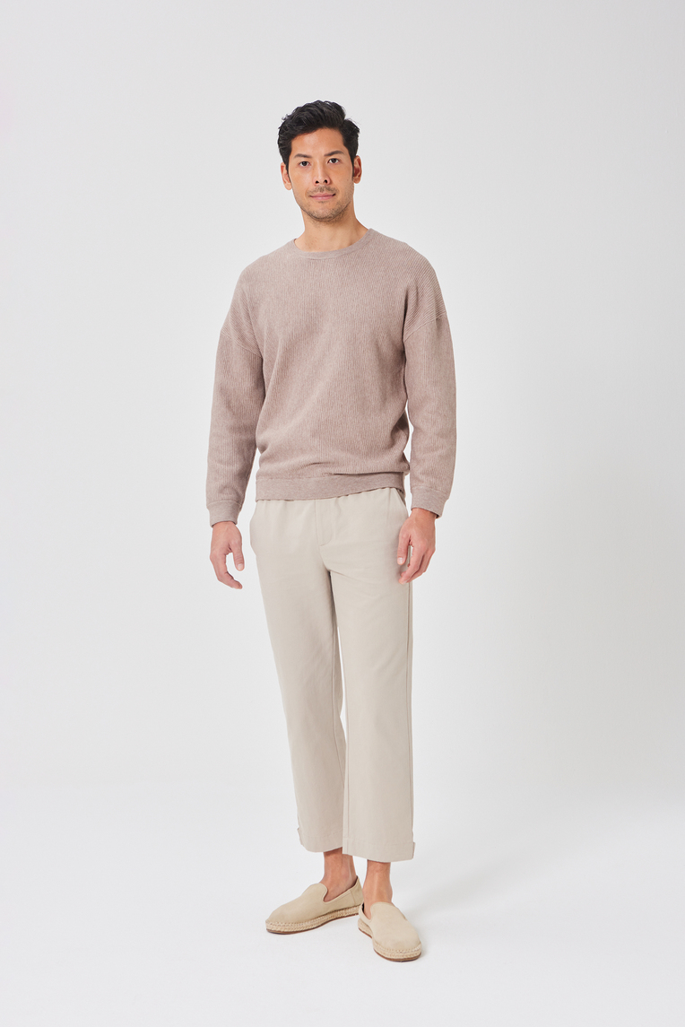 Relaxed Ribbed Knit Jumper