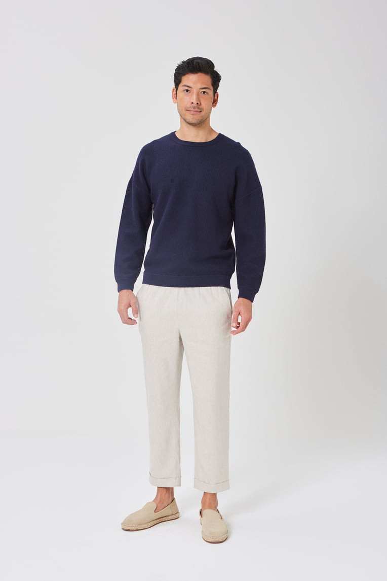 Relaxed Ribbed Knit Jumper
