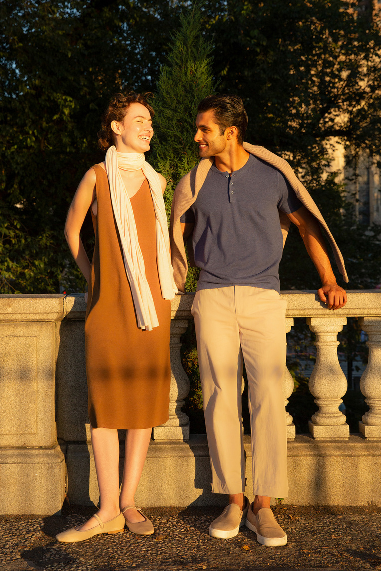 Button-Front Knit Henley