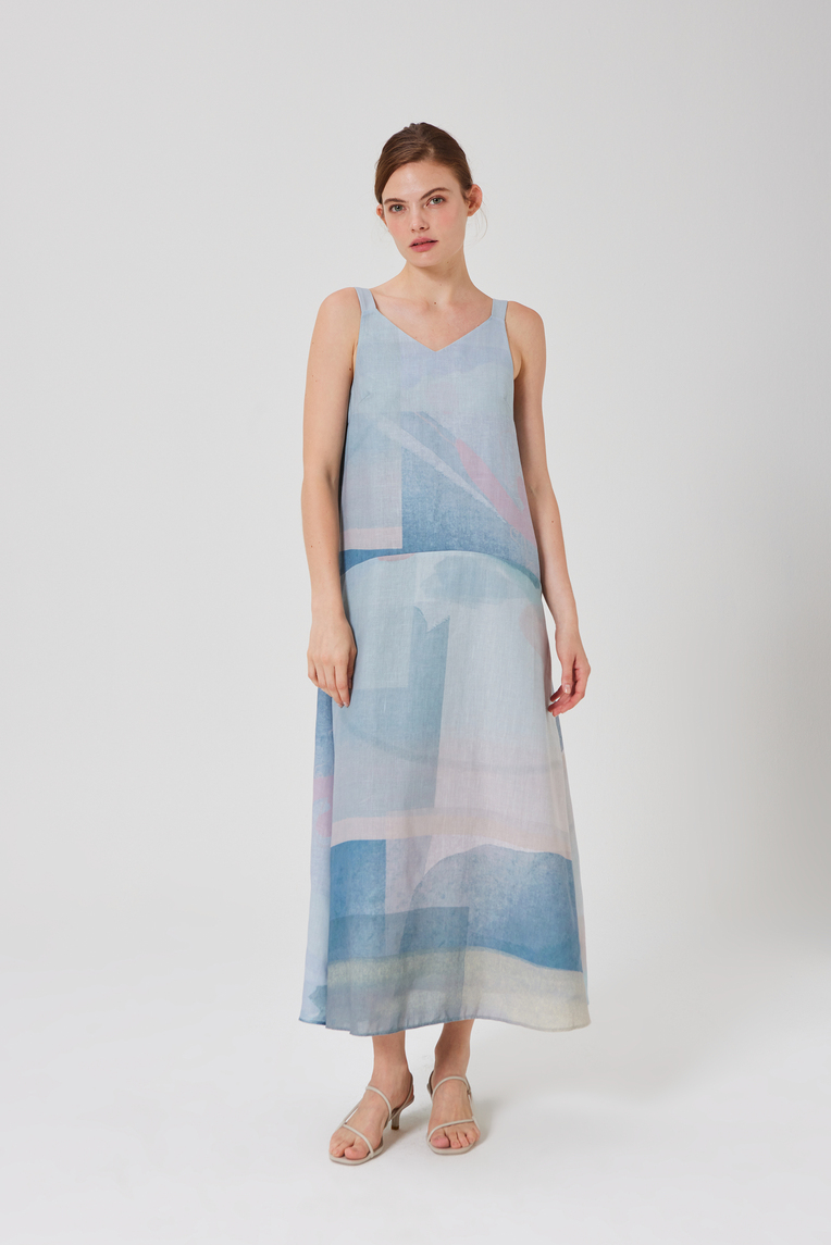 Frame Drop Waist Tent Dress