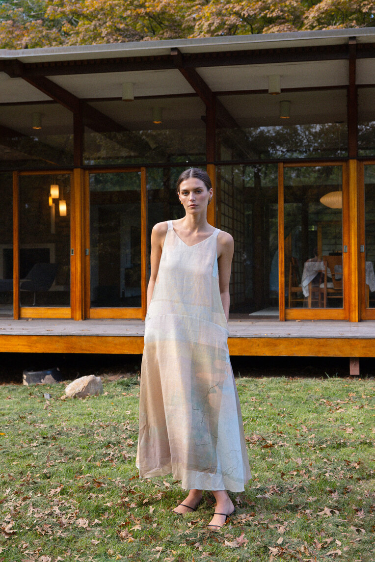 Frame Drop Waist Tent Dress