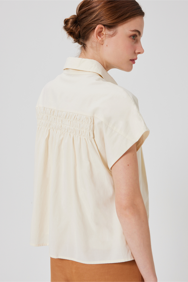 Viscose Gathered-Back Top