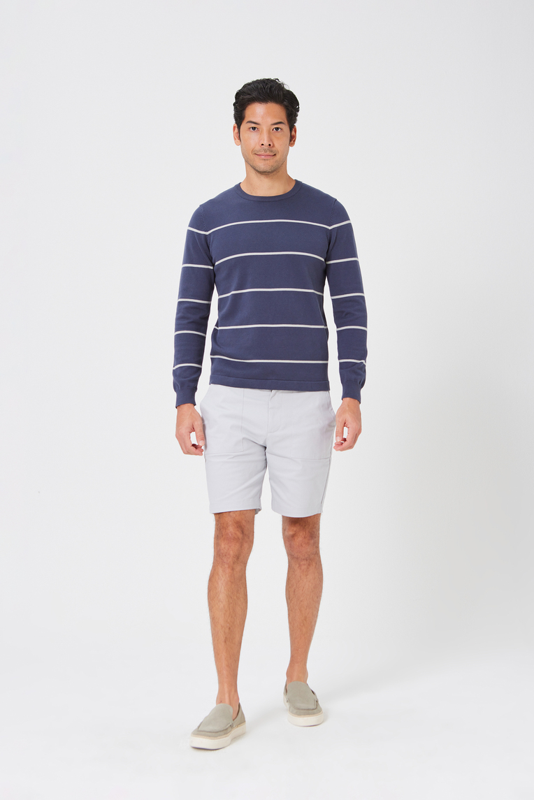 Striped Crew-Neck Jumper