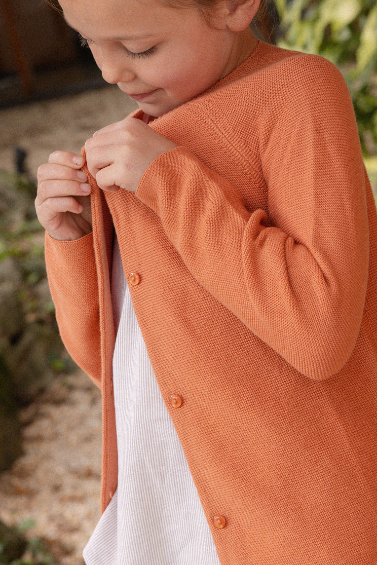 Mini Raglan Knit Cardigan