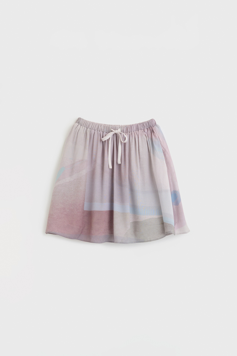 Frame Gathered Skirt