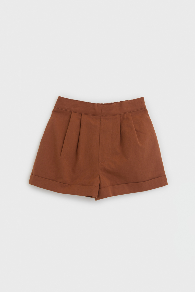 Cotton Cuffed Hem Shorts