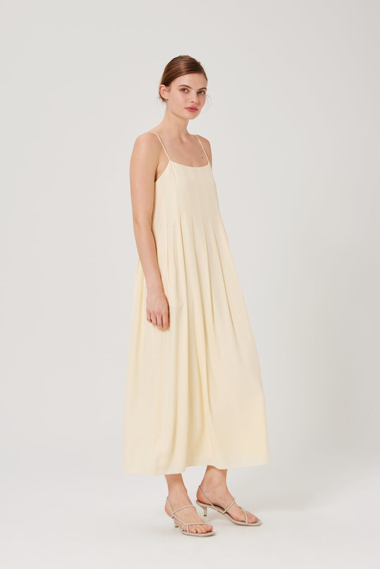 Pleated Tent Dress