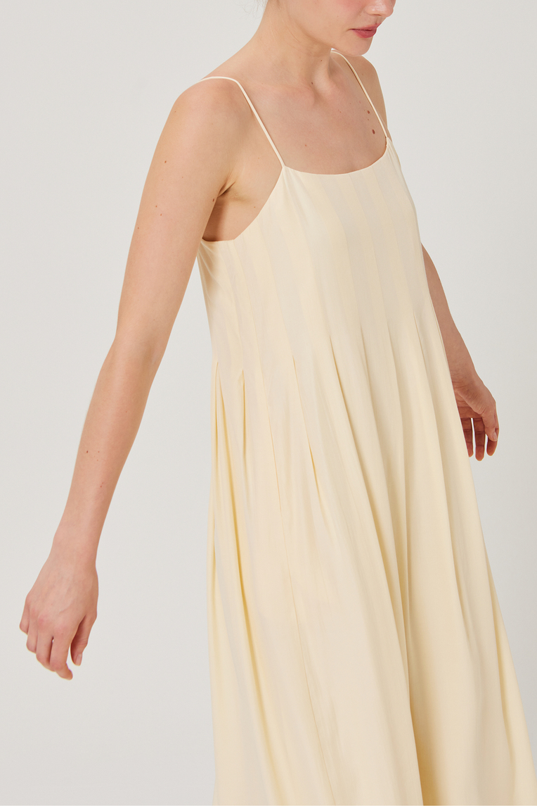 Pleated Tent Dress