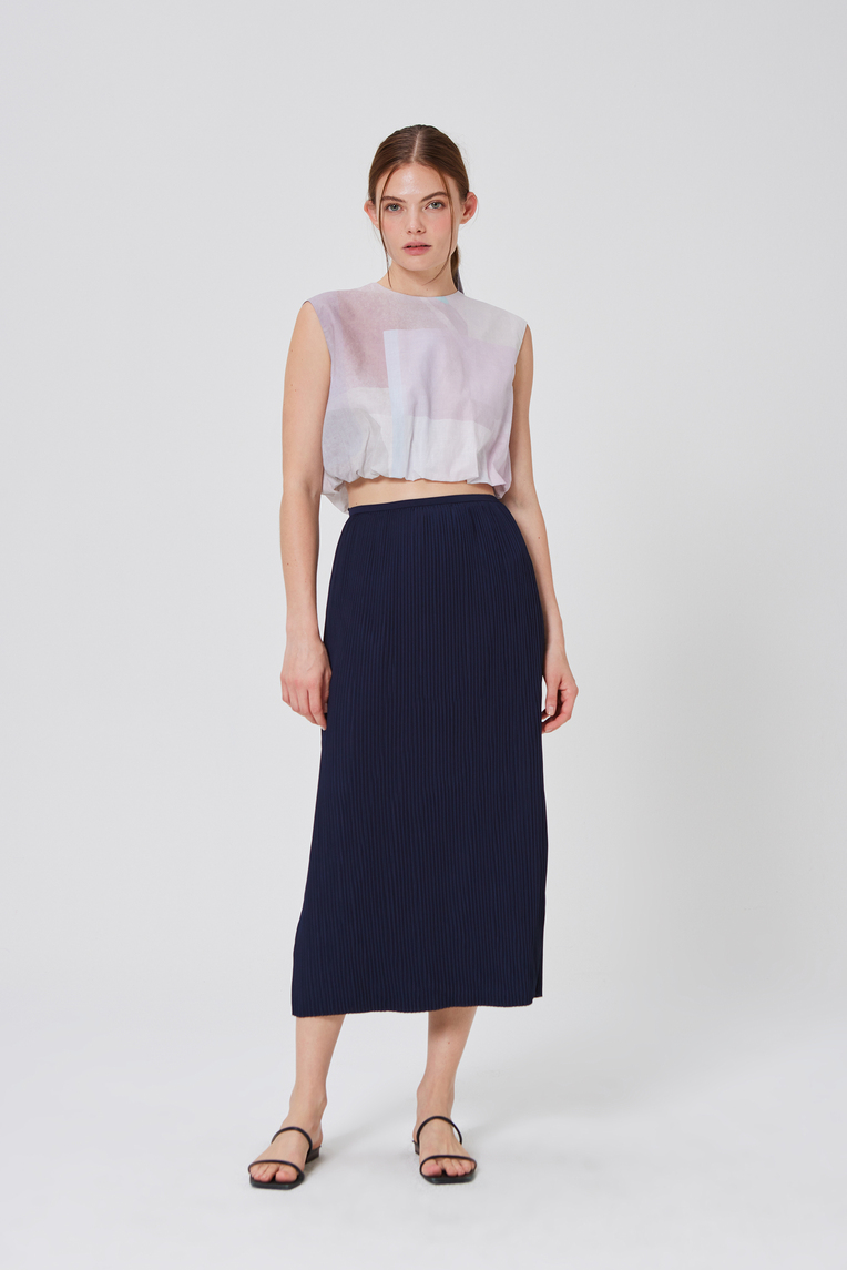 Frame Smocked Crop Top