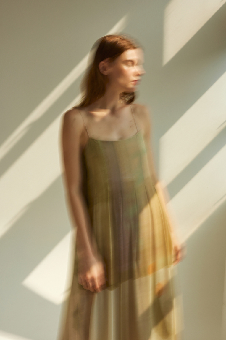 Frame Pleated Tent Dress