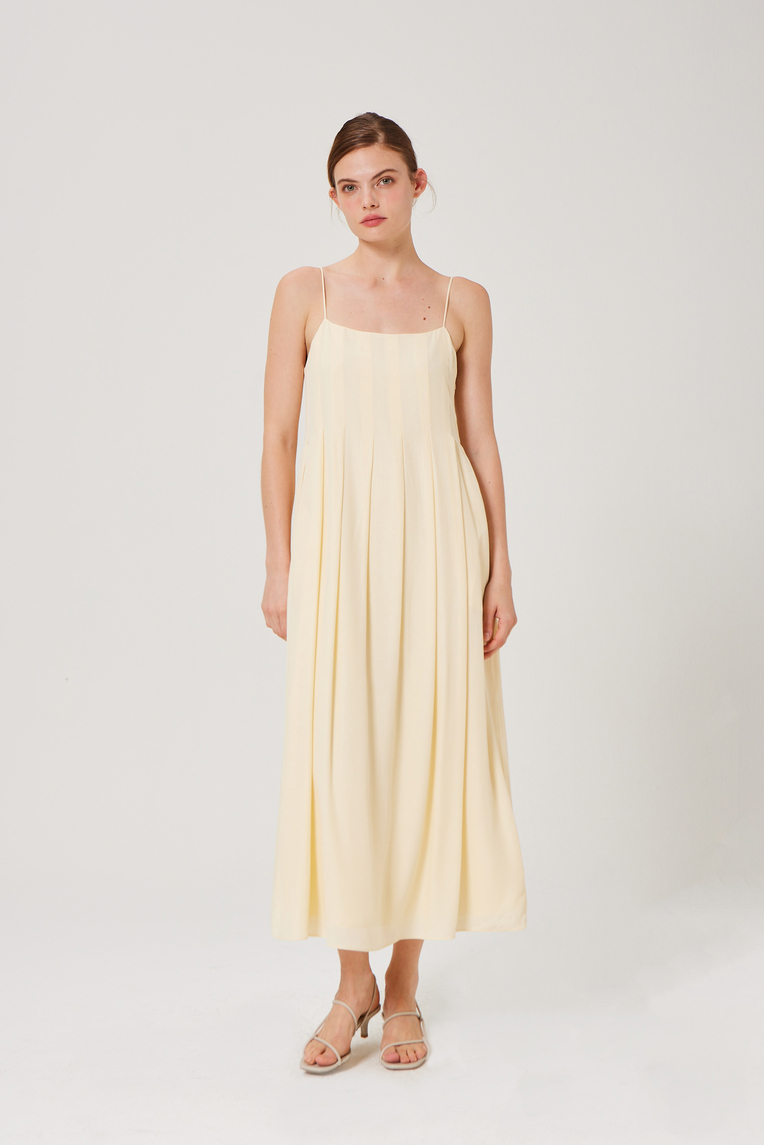 Pleated Tent Dress
