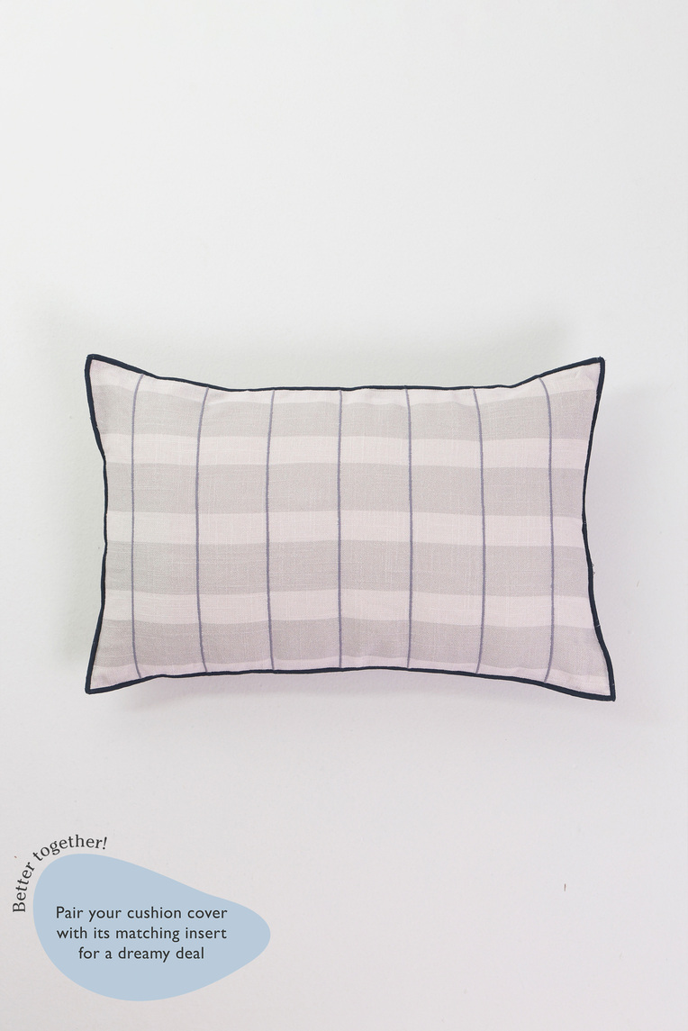 Embroidered Lumbar Cushion Cover