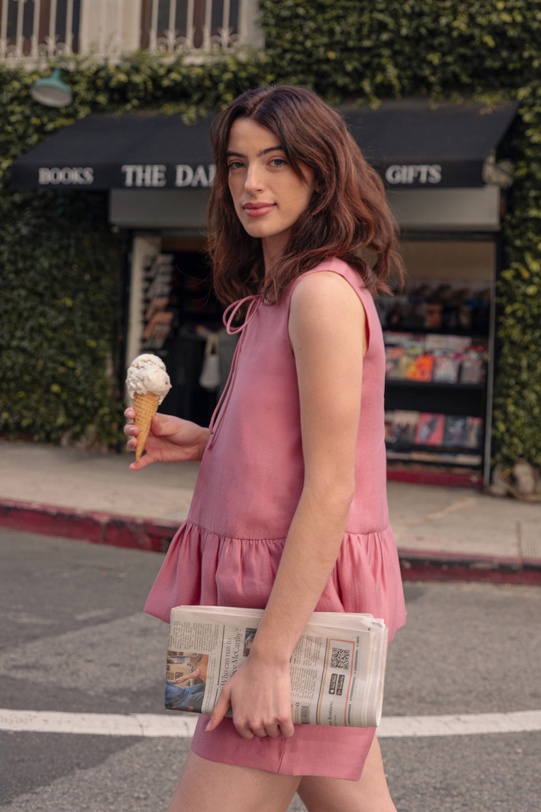 Textured Two-Way Peplum Top