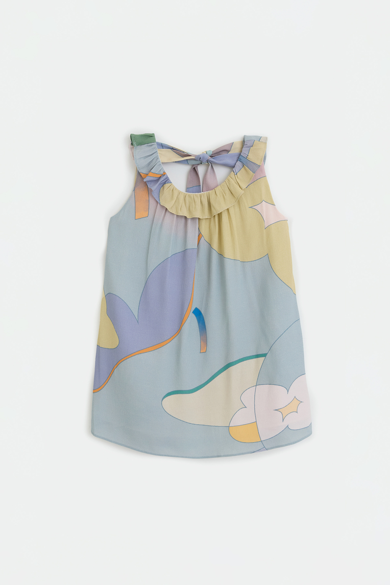 Fairground Ruffle Tie-Back Dress