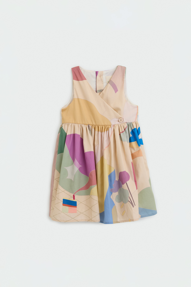 Fairground Cotton Wrap Dress