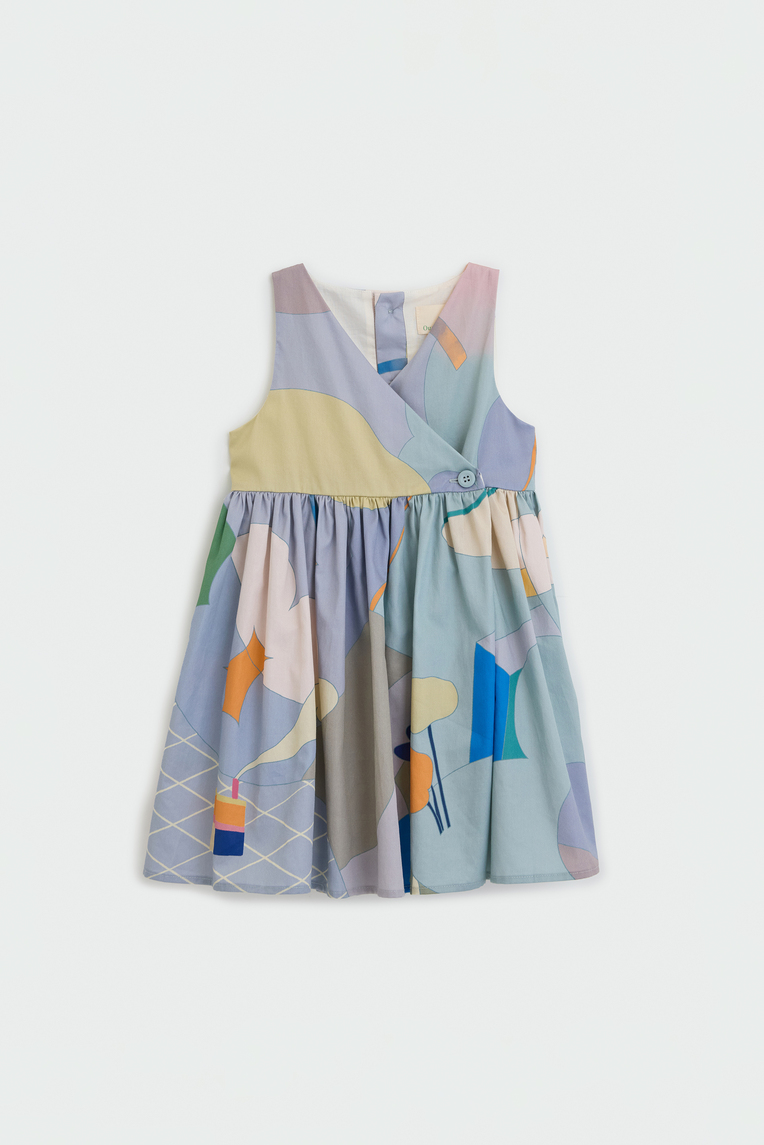 Fairground Cotton Wrap Dress