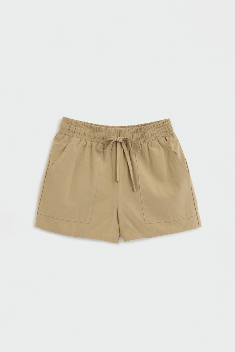 Cotton Drawstring Shorts