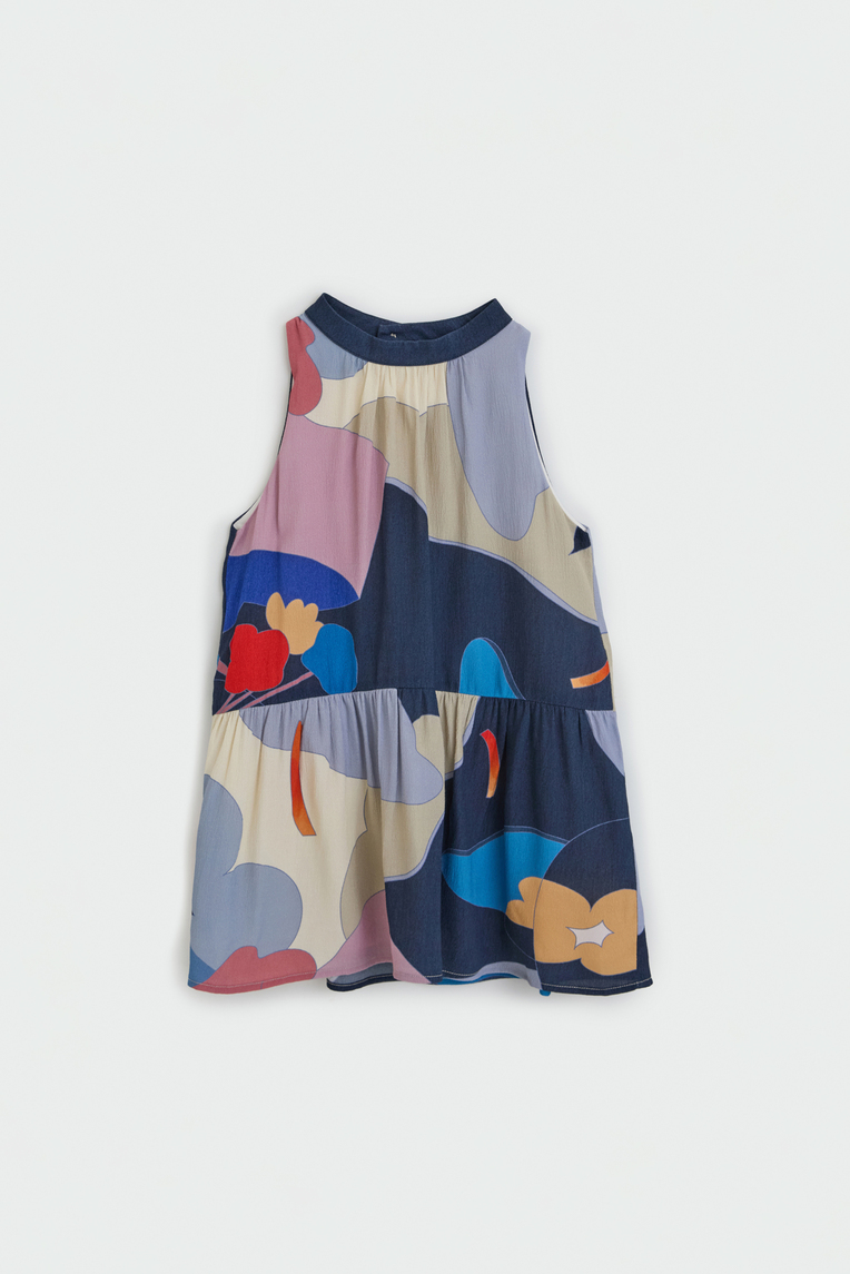 Fairground Halter Neck Dress