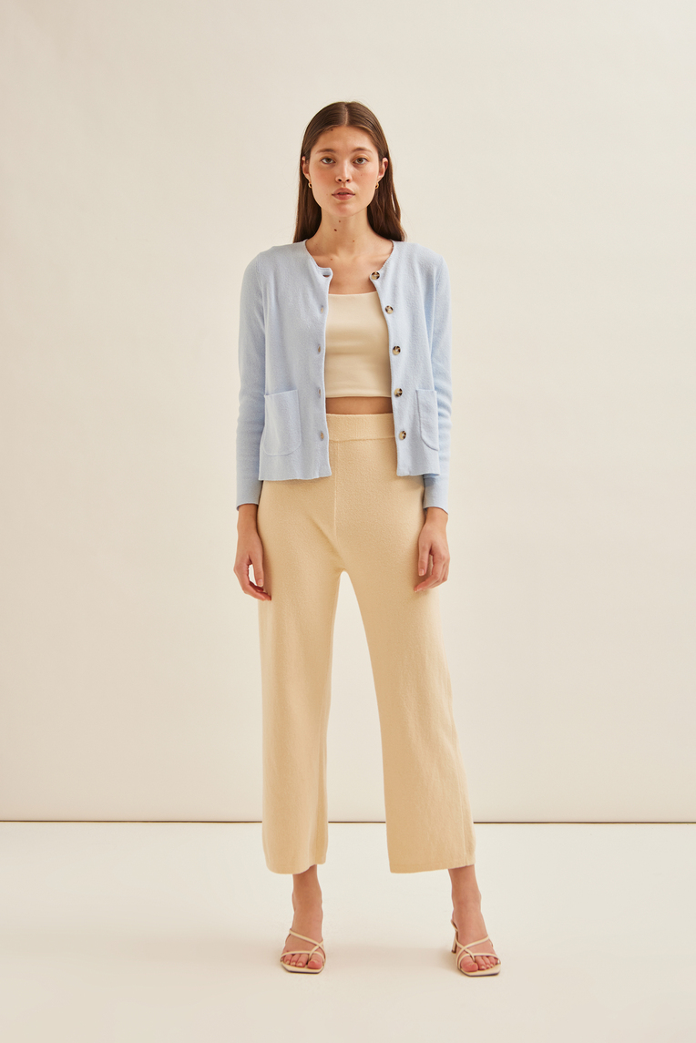 Boxy Bouclé Knit Cardigan