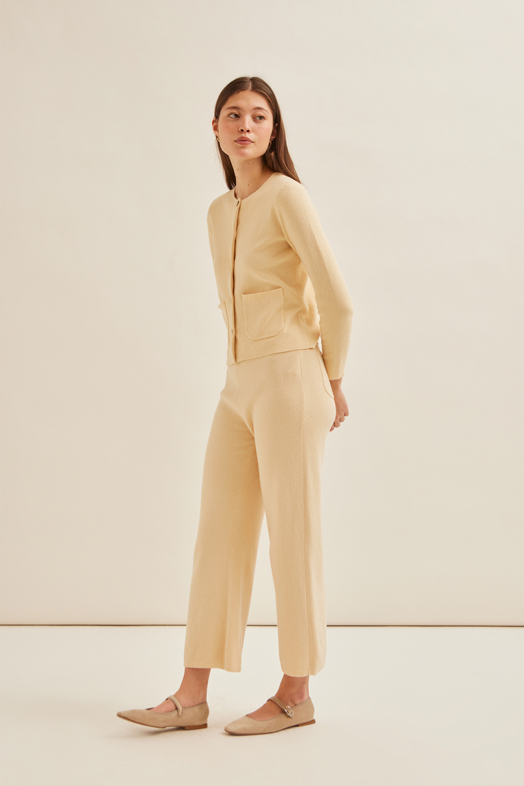 Boxy Bouclé Knit Cardigan