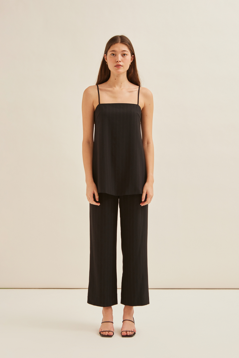 Herringbone Striped Cami Tunic