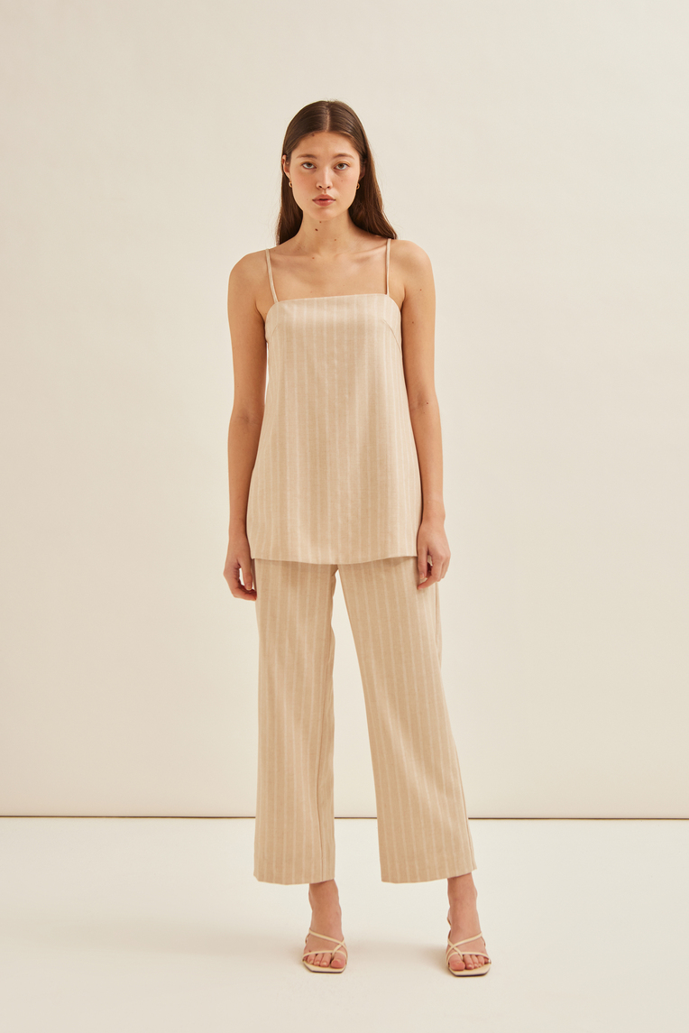 Herringbone Striped Cami Tunic