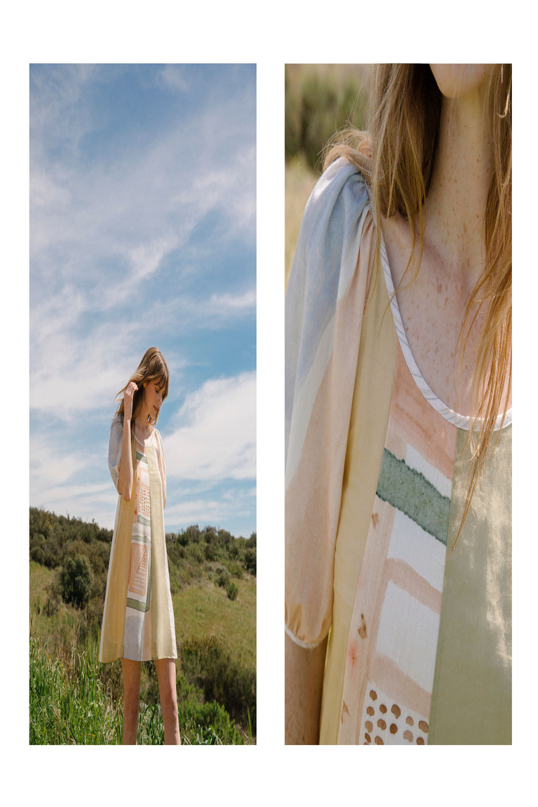 Heirloom Puff-Sleeve Shift Dress