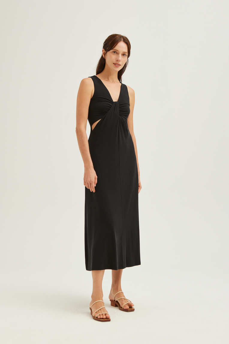 Twist Cut-out Jersey Dress