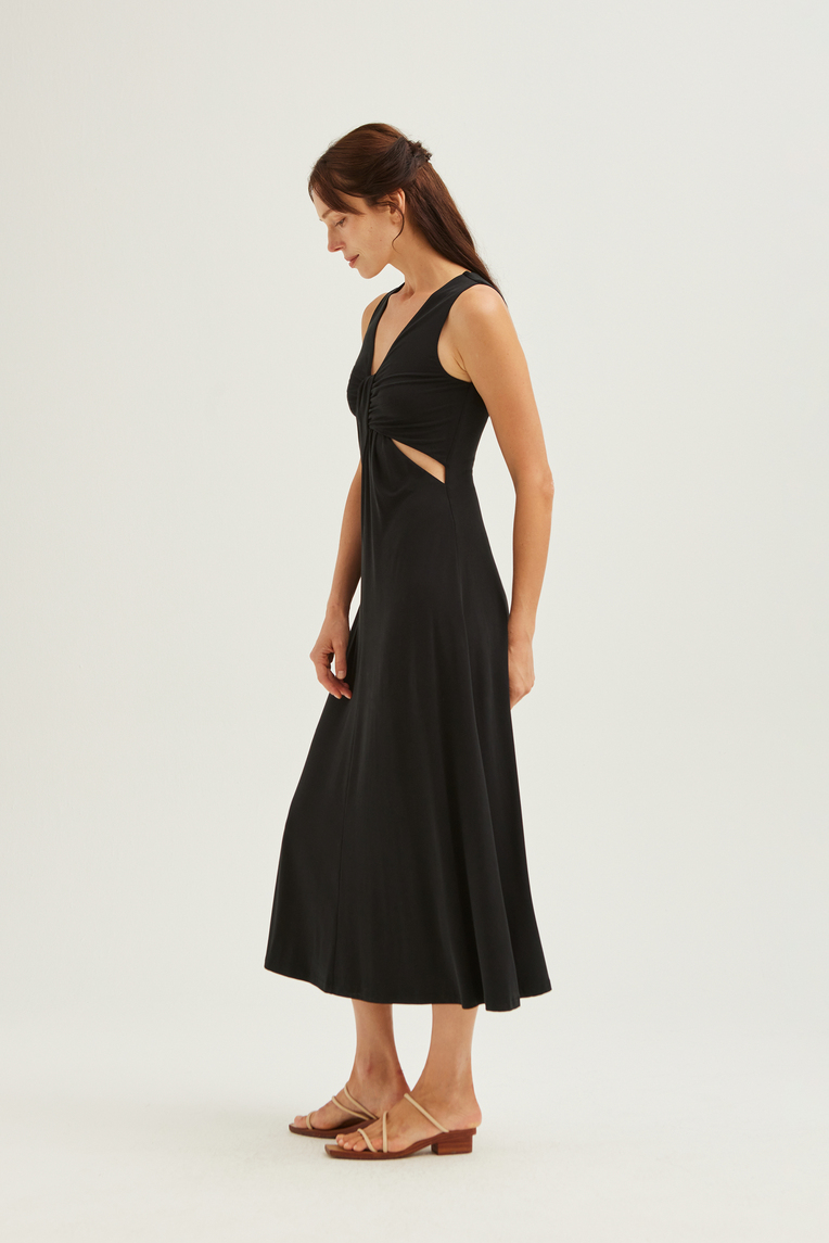 Twist Cut-out Jersey Dress