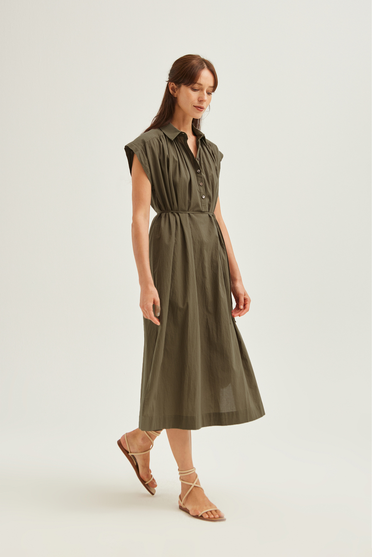 Cotton Gathered Dress