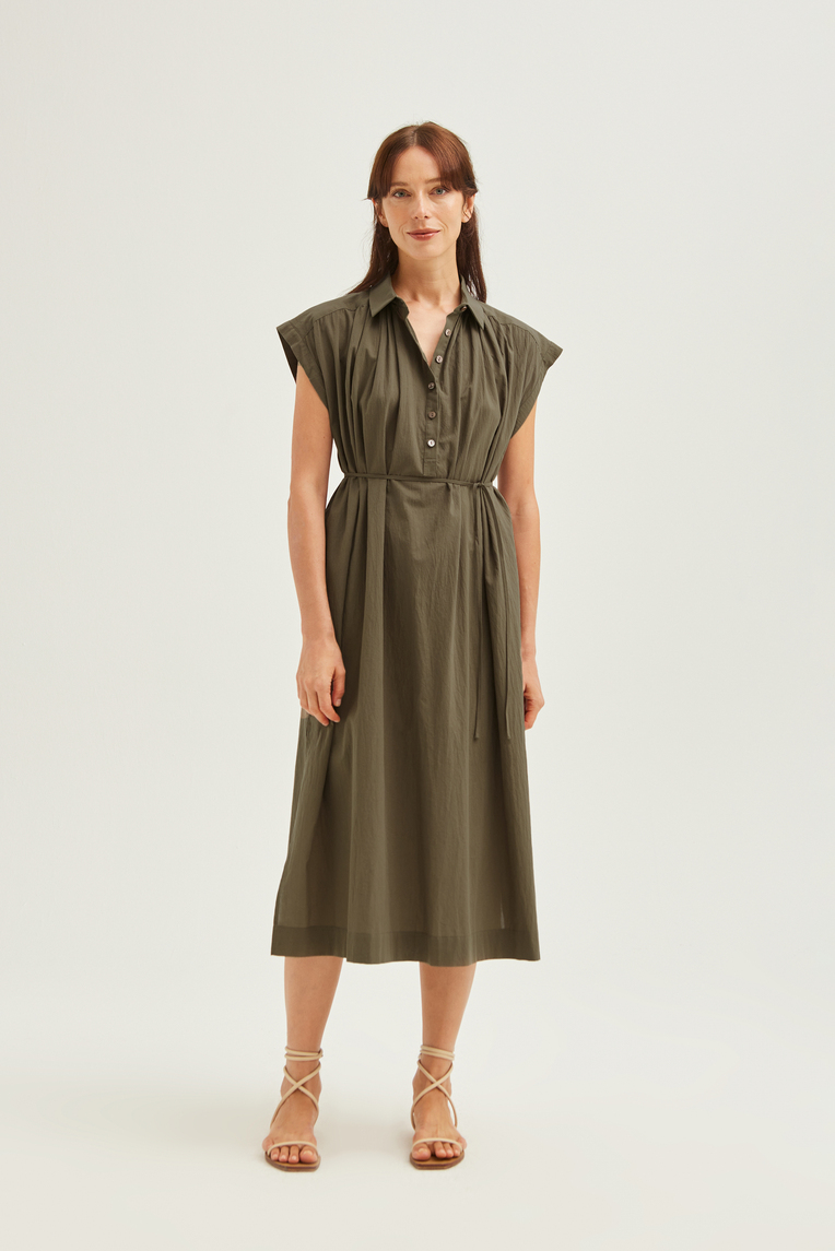 Cotton Gathered Dress