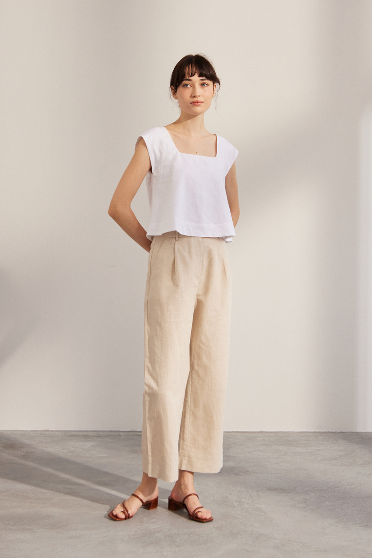 Linen Full-Length Pants
