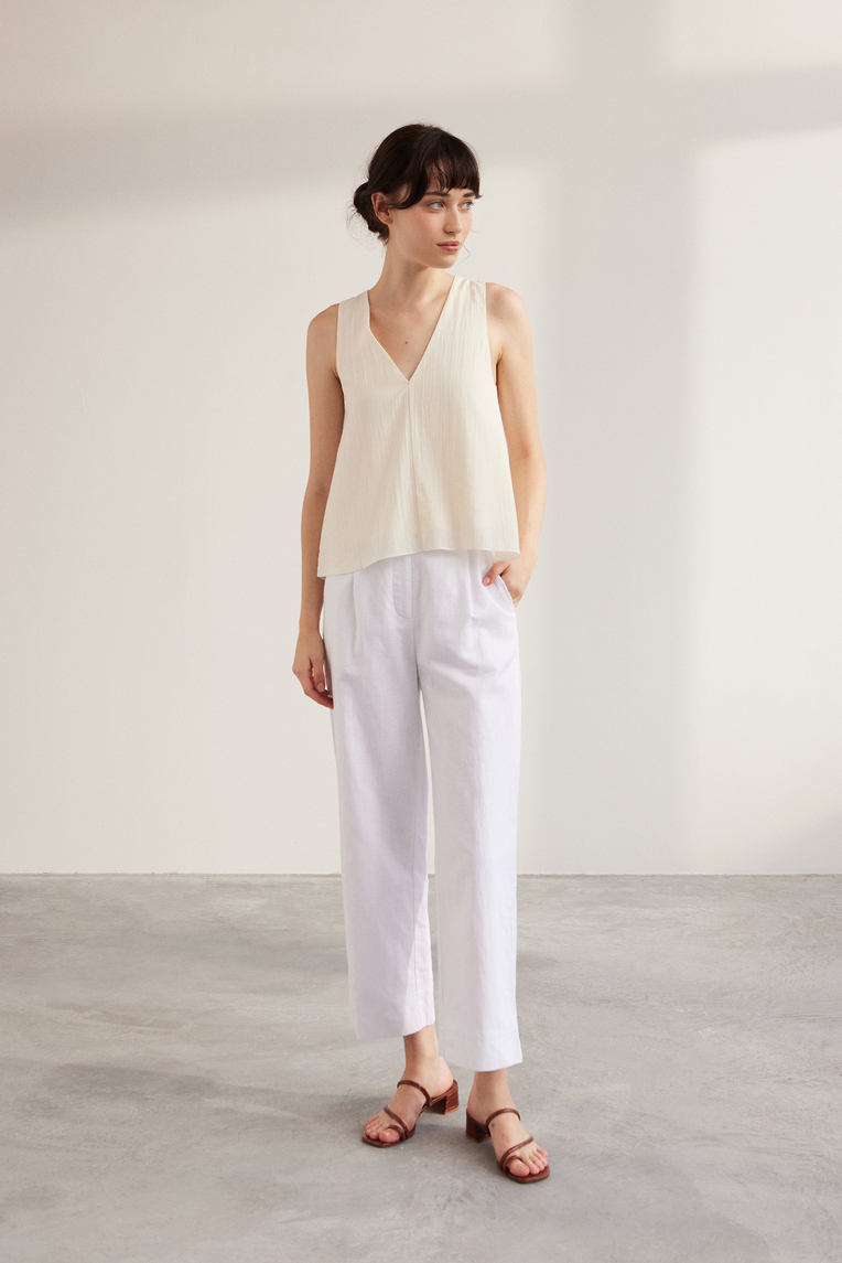 Linen Full-Length Pants