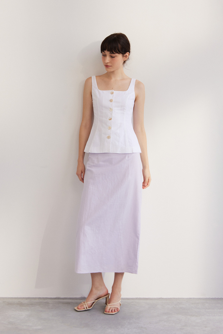 Linen Pencil Skirt