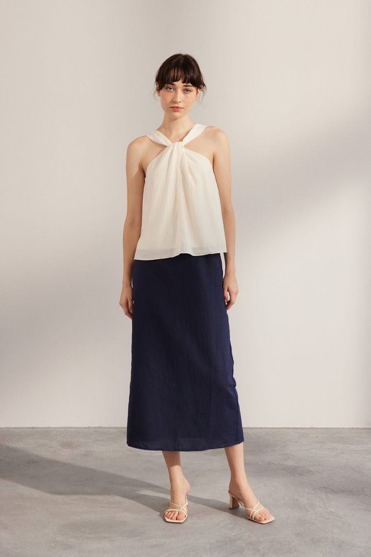 Linen Pencil Skirt