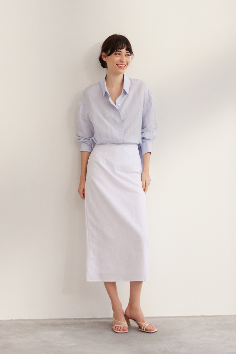 Linen Pencil Skirt
