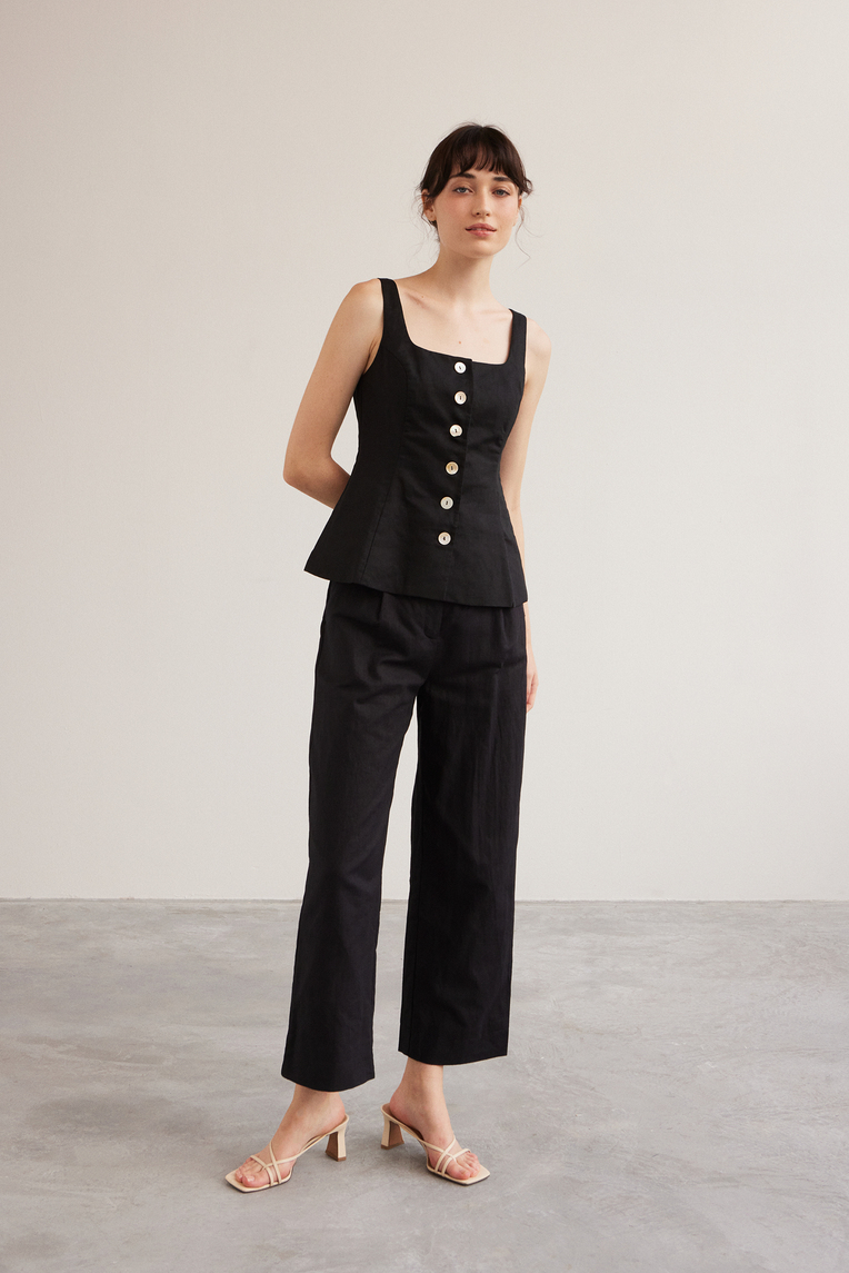 Linen Full-Length Pants