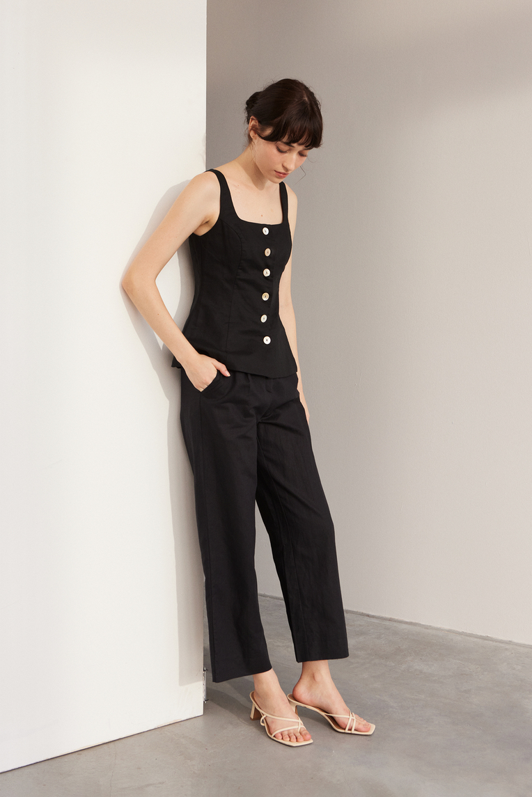 Linen Full-Length Pants