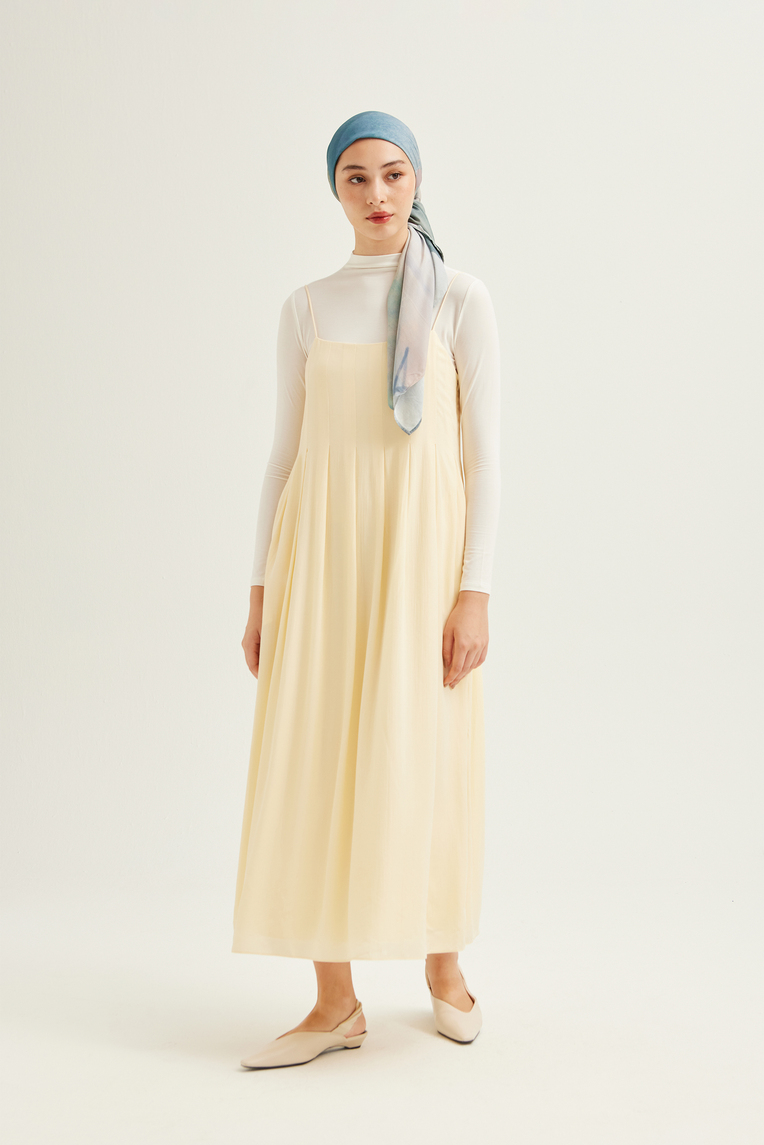 Pleated Tent Dress