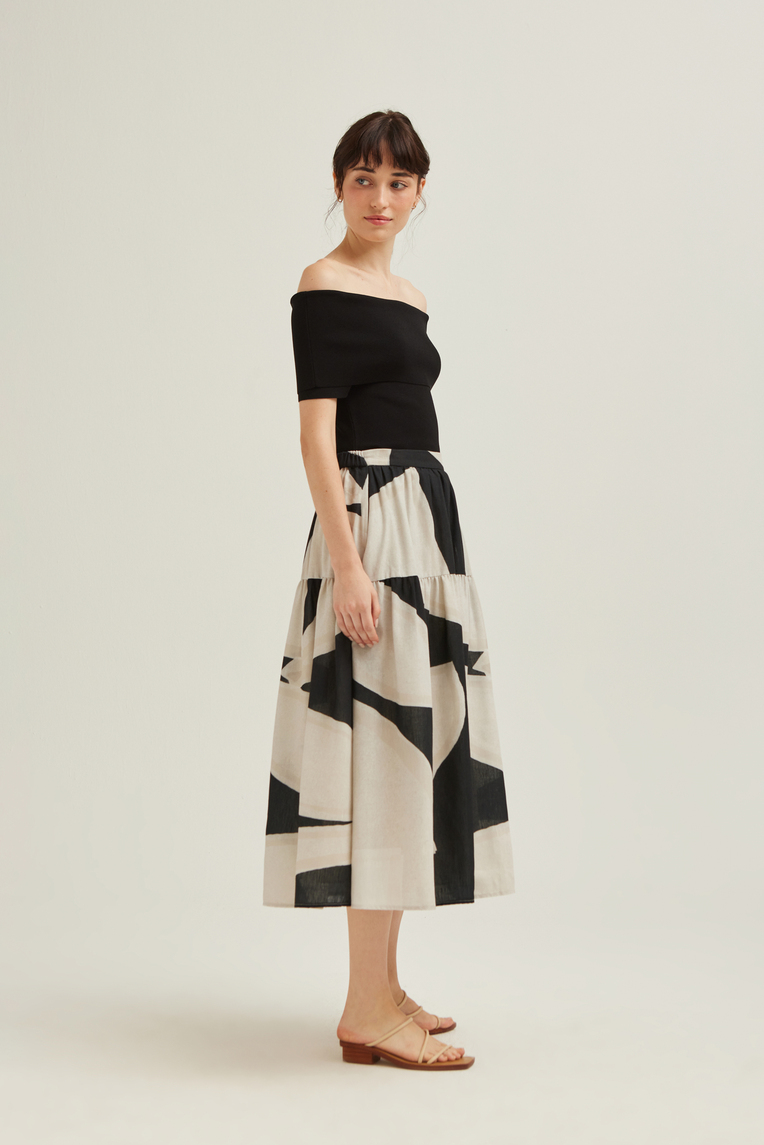 Off-Shoulder Knit Top