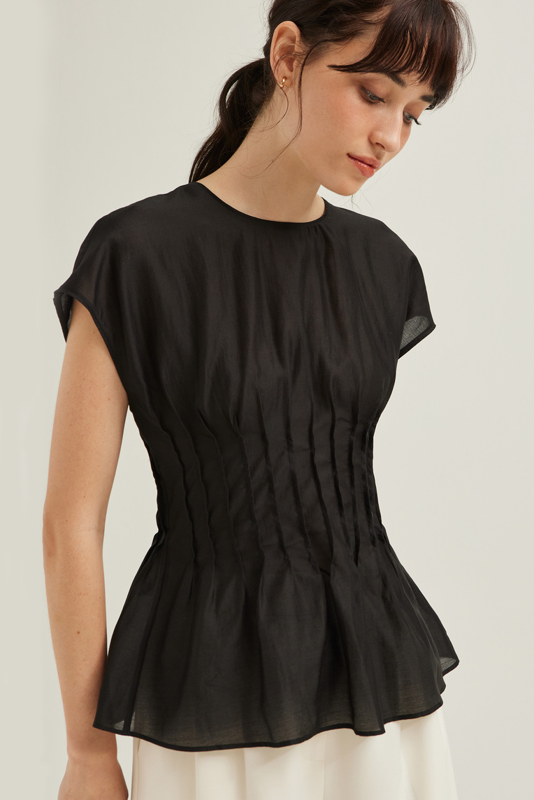 Viscose Pleated Top