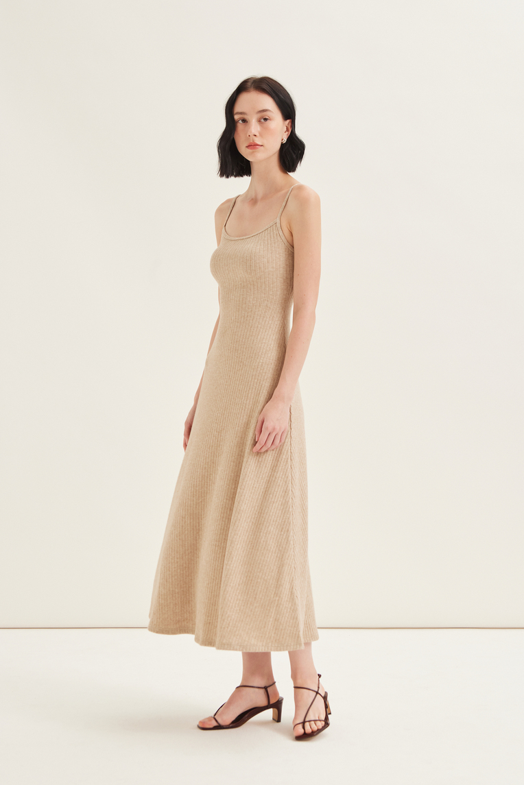 Soft Ribbed Jersey Cami Dress