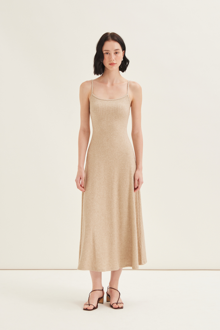 Soft Ribbed Jersey Cami Dress