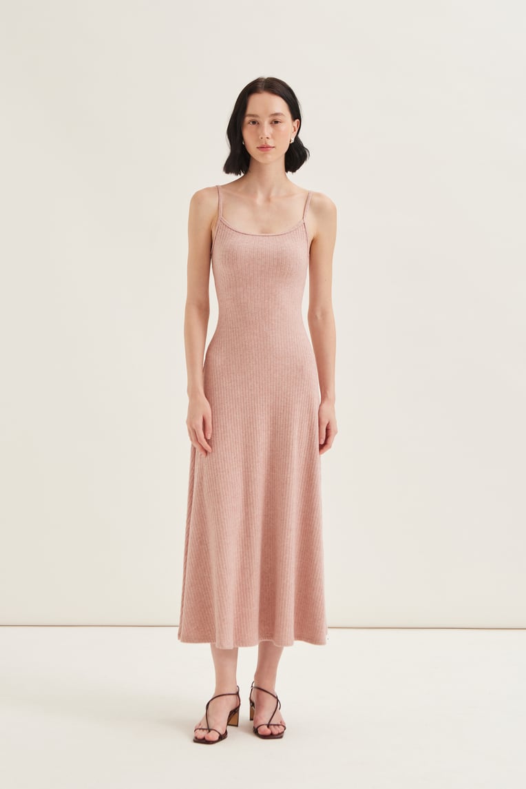 Soft Ribbed Jersey Cami Dress